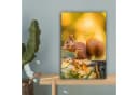 OneMillionCanvasses® Leinwandbild Eichhörnchen Herbst Wald 20x30 cm Bild 5