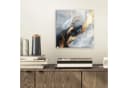 MuchoWow Acrylglasbild Abstrakt Gold Schwarz Weiß Bild 1