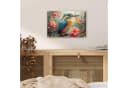 MuchoWow Acrylglasbild Eisvogel Blumen Motiv Bild 5