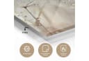MuchoWow Acrylglasbild Blumen Beige Modern Bild 3