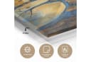 MuchoWow Acrylglasbild Baum des Lebens Blau Gold Bild 3
