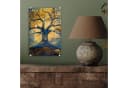 MuchoWow Acrylglasbild Baum des Lebens Blau Gold Bild 4