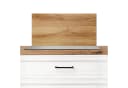 KitchenYeah Küchenrückwand Holzoptik Braun Aluminium Spritzschutz Bild 2