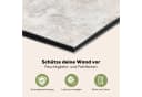KitchenYeah Küchenrückwand Spritzschutz Beton Grau Weiß Aluminium Bild 3