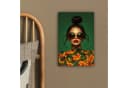 OneMillionCanvasses® Leinwandbild Frau Grün Modern Abstrakt Bild 4