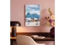 OneMillionCanvasses Leinwandbild Winter Hütte Berge Schnee 20x30 cm Bild 4