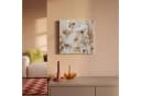 OneMillionCanvasses® Leinwandbild Blumen Winter Beige/Weiß Bild 1