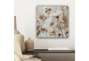 OneMillionCanvasses® Leinwandbild Blumen Winter Beige/Weiß Bild 4