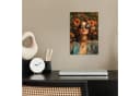 MuchoWow Poster Frau Blumen Modern Bunt Bild 1