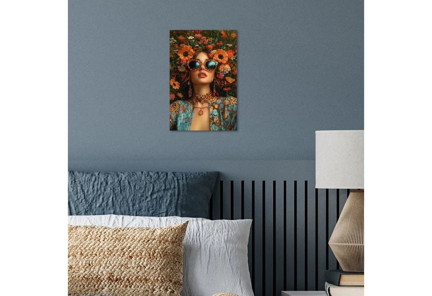 MuchoWow Poster Frau Blumen Modern Bunt - Bild 4