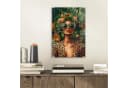 MuchoWow Acrylglasbild Frau Pantherdruck Dschungel Grün Bild 1