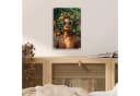 MuchoWow Acrylglasbild Frau Pantherdruck Dschungel Grün Bild 5