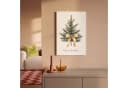 OneMillionCanvasses® Leinwandbild Weihnachtsbaum Beige Gold Bild 1
