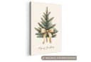 OneMillionCanvasses® Leinwandbild Weihnachtsbaum Beige Gold Bild 2