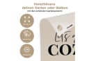 OnlyWow Gartenposter Beige Winter Zitat PVC Bild 3