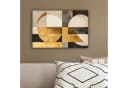 OneMillionCanvasses® Leinwandbild Abstrakt Gold Grau Geometrisch Bild 4