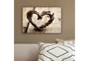 OneMillionCanvasses® Leinwandbild Herz Natur Braun Fotodruck 30x20 cm Bild 4