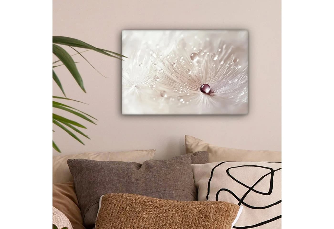 OneMillionCanvasses® Leinwandbild Abstrakt Weiß Blume