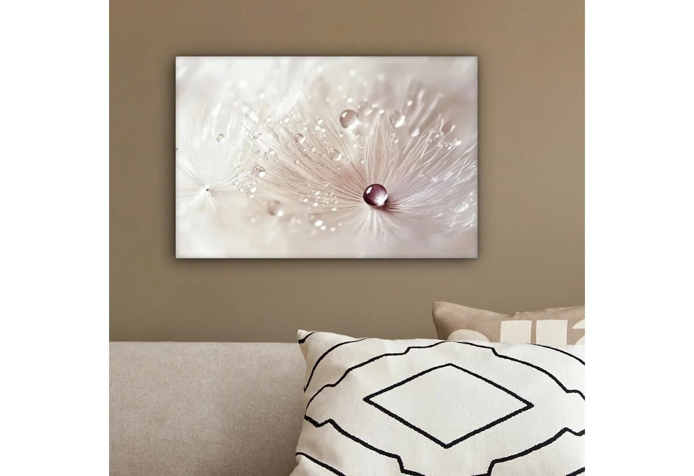 OneMillionCanvasses® Leinwandbild Abstrakt Weiß Blume - Bild 4