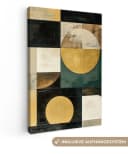 OneMillionCanvasses® Leinwandbild Abstrakt Gold Bronze Schwarz Bild 2