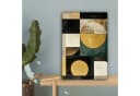 OneMillionCanvasses® Leinwandbild Abstrakt Gold Bronze Schwarz Bild 5