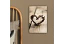 OneMillionCanvasses® Leinwandbild Herz Natur Braun Fotodruck Bild 4