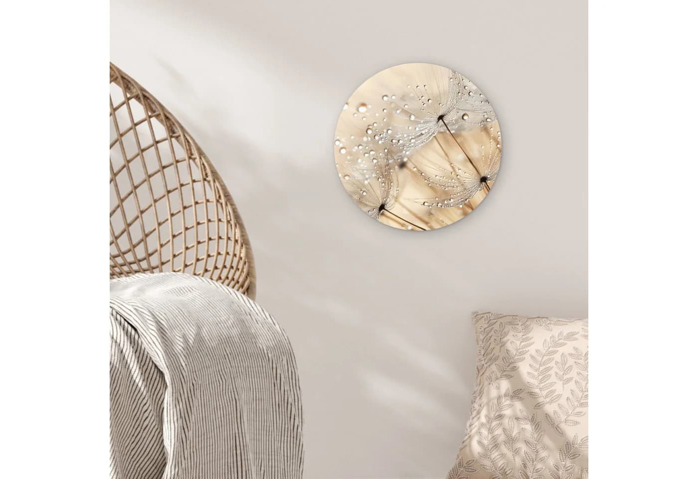 MuchoWow Wandbild Löwenzahn Abstrakt Beige Forex - Bild 4