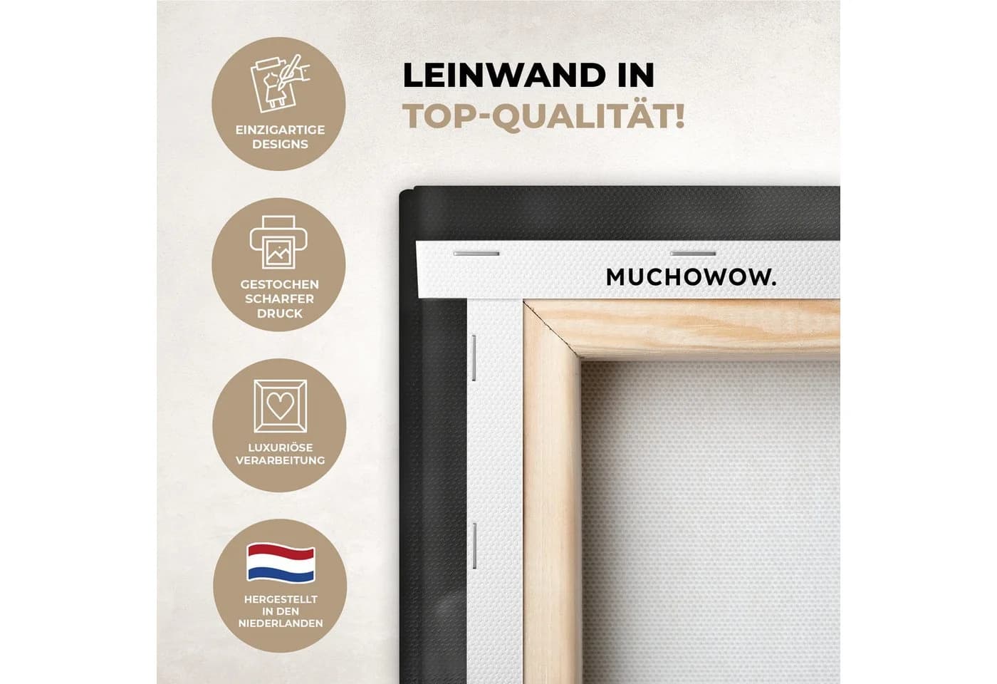 OneMillionCanvasses® Leinwandbild Waschbär Niedlich Fotodruck 20x30 cm - Bild 5