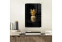 MuchoWow Acrylglasbild Ananas Schwarz Gold Luxus Bild 1