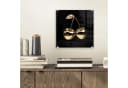 MuchoWow Acrylglasbild Kirsche Schwarz Gold Bild 1