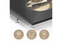 MuchoWow Acrylglasbild Kirsche Schwarz Gold Bild 3