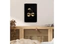 MuchoWow Acrylglasbild Kirsche Schwarz Gold Dekorative Wanddekoration Bild 5