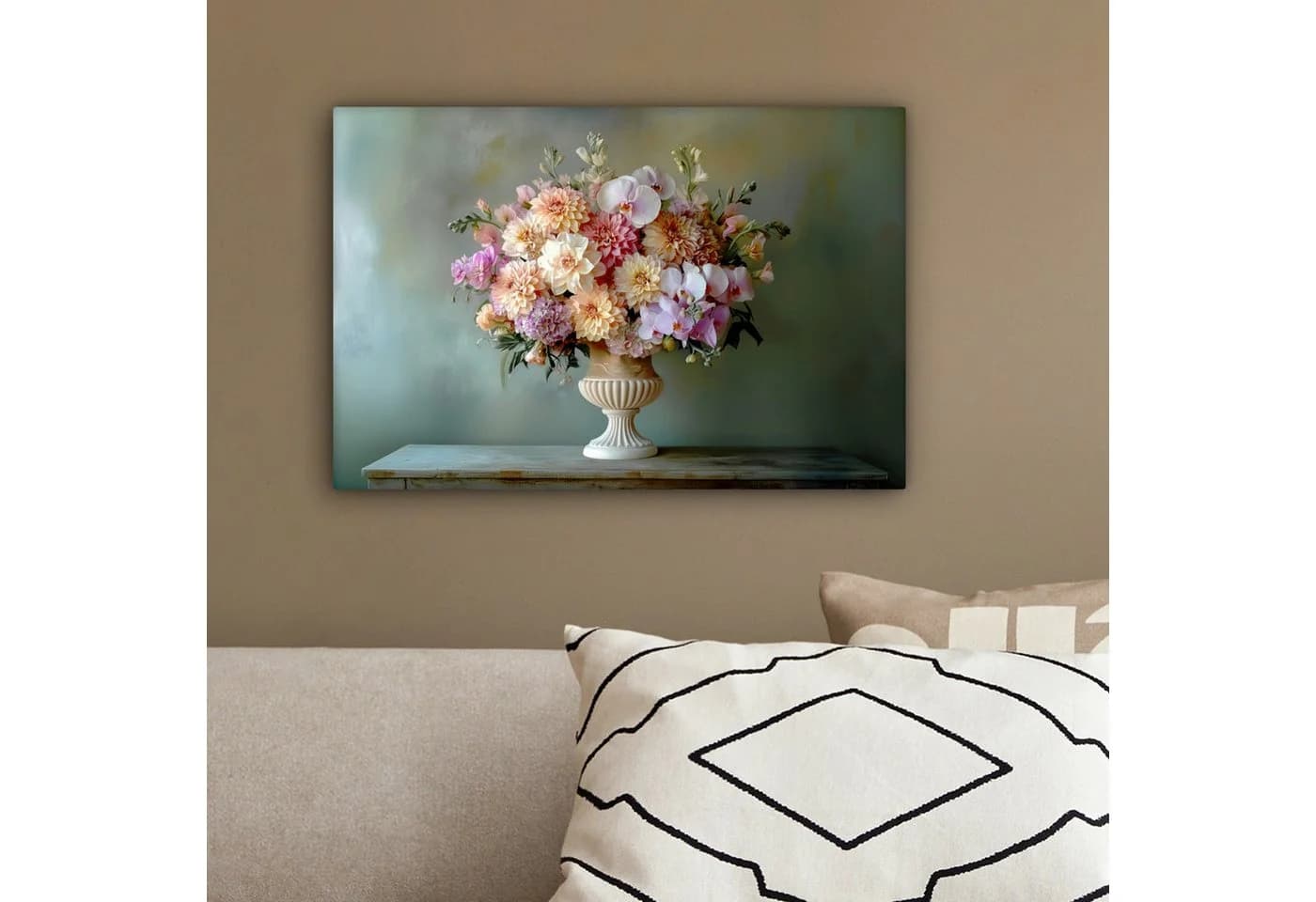 OneMillionCanvasses Leinwandbild Blumenstrauß Pastell - Bild 4