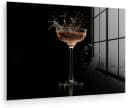 MuchoWow Acrylglasbild Cocktail Schwarz Spritzer Bild 2