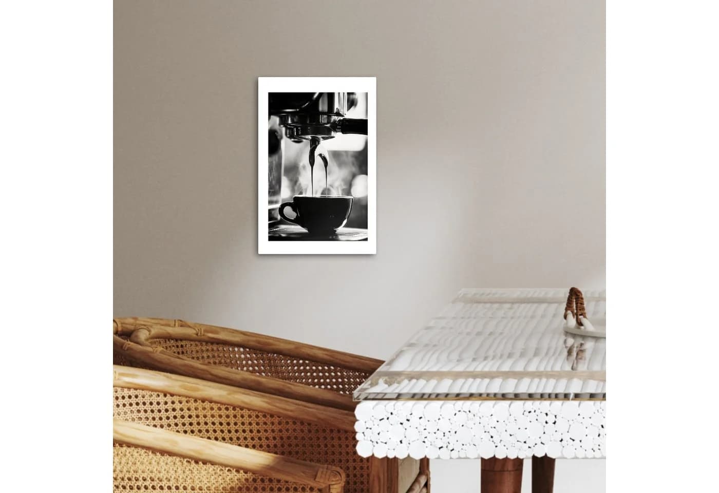 OneMillionCanvasses® Leinwandbild Kaffee Espresso Schwarz/Weiß - Bild 4