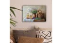 OneMillionCanvasses® Leinwandbild Lavendel - Brot - Stilleben, Fotodruck 30x20 cm Bild 1