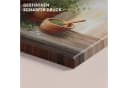OneMillionCanvasses® Leinwandbild Panorama Töpfe - Kräuter - Holz, Fotodruck Bild 3