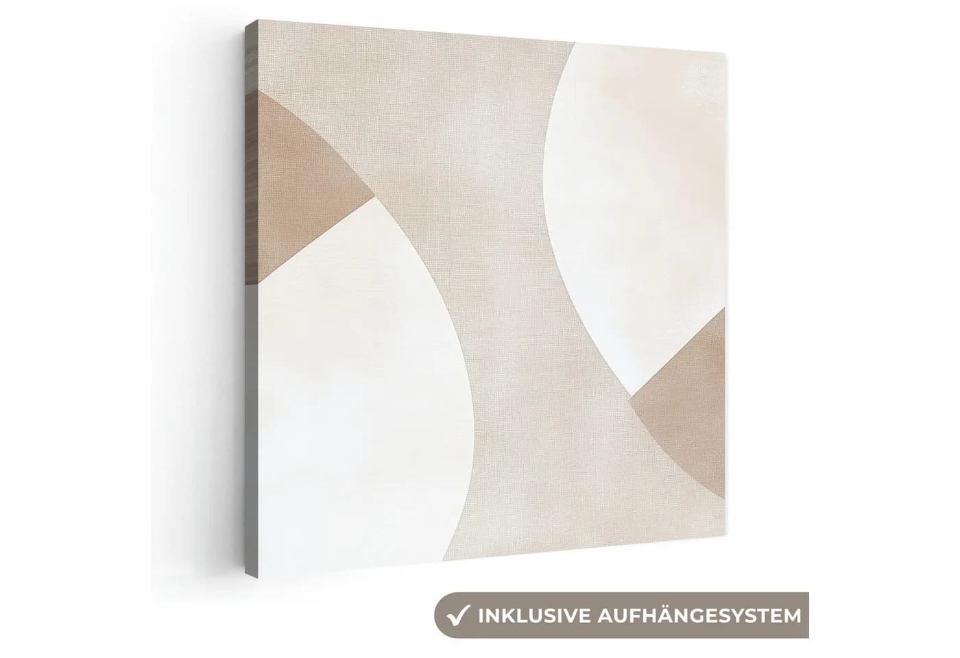 OneMillionCanvasses® Leinwandbild Braun Beige Abstrakt Japandi - Bild 2