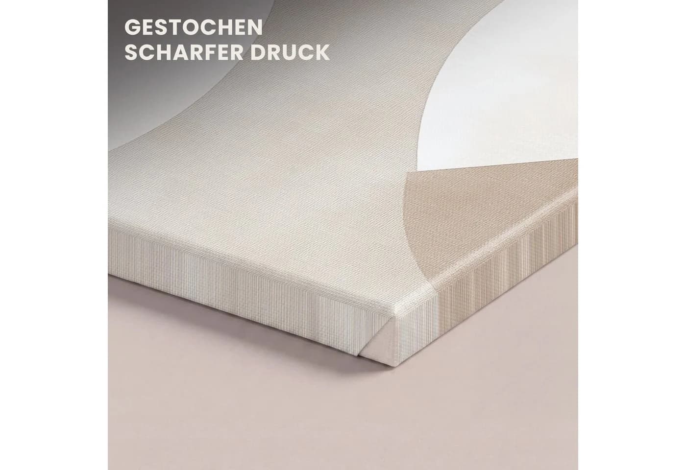 OneMillionCanvasses® Leinwandbild Braun Beige Abstrakt Japandi - Bild 3