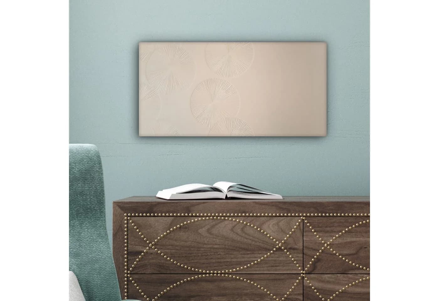 OneMillionCanvasses Leinwandbild Japandi Beige Modern - Bild 5