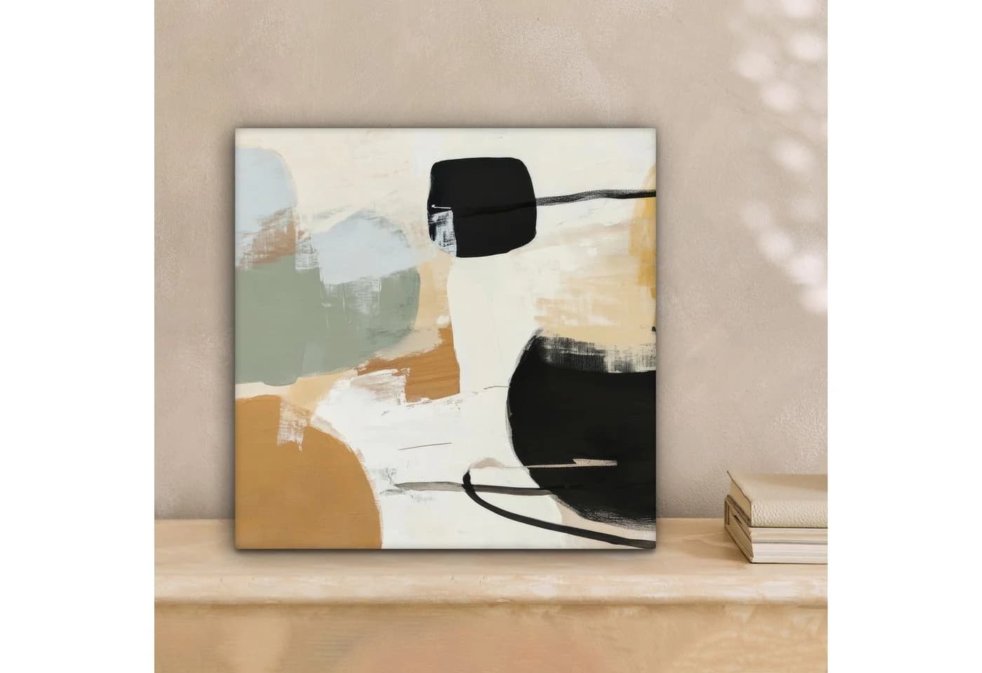 OneMillionCanvasses® Leinwandbild Farbe - Abstrakt - Farben, Fotodruck (1 St), Wandbild, Deko Schlafzimmer Wohnzimmer Flur 20x20 cm
