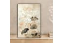 OneMillionCanvasses® Leinwandbild Blumen Japandi Beige/Weiß Bild 1