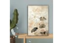 OneMillionCanvasses® Leinwandbild Blumen Japandi Beige/Weiß Bild 5