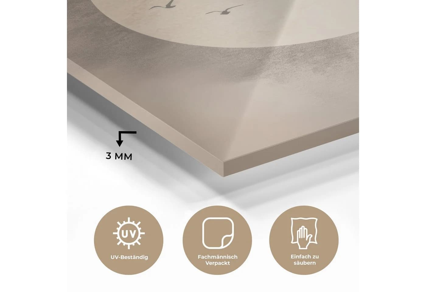 MuchoWow Acrylglasbild Vogel Japandi Beige - Bild 3