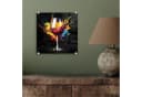 MuchoWow Acrylglasbild Wein Graffiti Rot Inkl. Aufhängung Bild 4