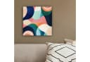 OneMillionCanvasses® Leinwandbild Abstrakt Blau Rosa Modernes Wandbild Bild 4
