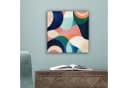 OneMillionCanvasses® Leinwandbild Abstrakt Blau Rosa Modernes Wandbild Bild 5