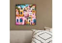 OneMillionCanvasses® Leinwandbild Bunt Rosa Orange Gelb Blumen Bild 4