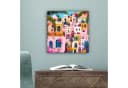 OneMillionCanvasses® Leinwandbild Bunt Rosa Orange Gelb Blumen Bild 5