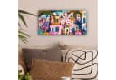 OneMillionCanvasses® Leinwandbild Panorama Bunt Blumen Bild 1